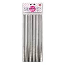 CANUDO PAPEL LISO BRILHANTE PRATEADO C/30