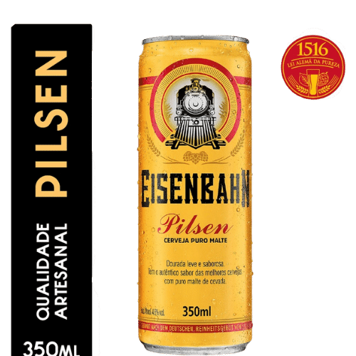 CERVEJA EISENBAHN PILSEN 350ML LT - Entrega Rápida